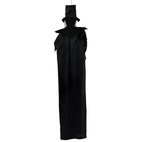 6ft. Lit Animated Vampire in Robe & Top Hat Halloween Decoration {7}