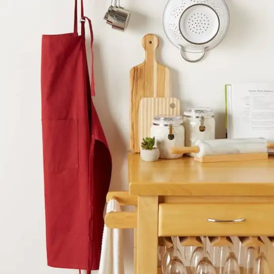 DII&reg; Chino Chef Apron Barn Red {6}