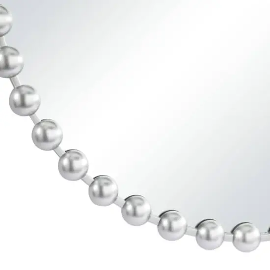 CosmoLiving by Cosmopolitan Silver Metal Orb Framed Wall Mirror 36" x 2" x 36" {4}