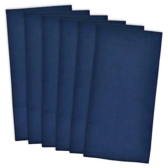 DII&reg; Nautical Blue Flat Woven Dishtowels, 6ct. {1}