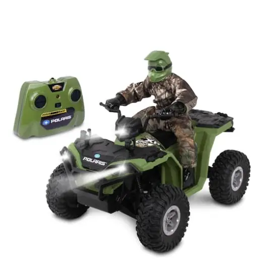 NKOK RealTree 1:8 Scale R/C Polaris Sportsman XP 1000 with Turbo Boost & Rider {1}