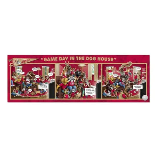 NFL Game Day in the Dog House 1,000 Piece Puzzle San Francisco 49ers {4}