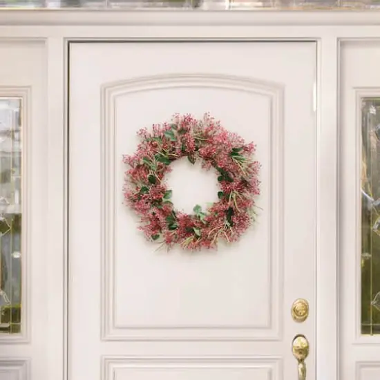 24" Artificial Gypsophila Floral Spring Wreath {6}