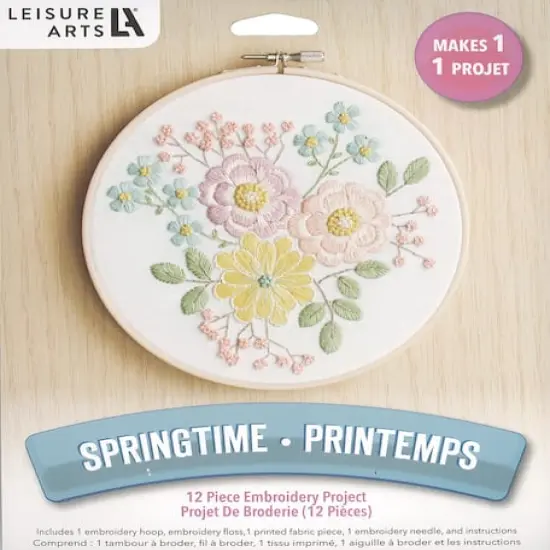 Leisure Arts&reg; 6" Springtime Embroidery Kit {1}