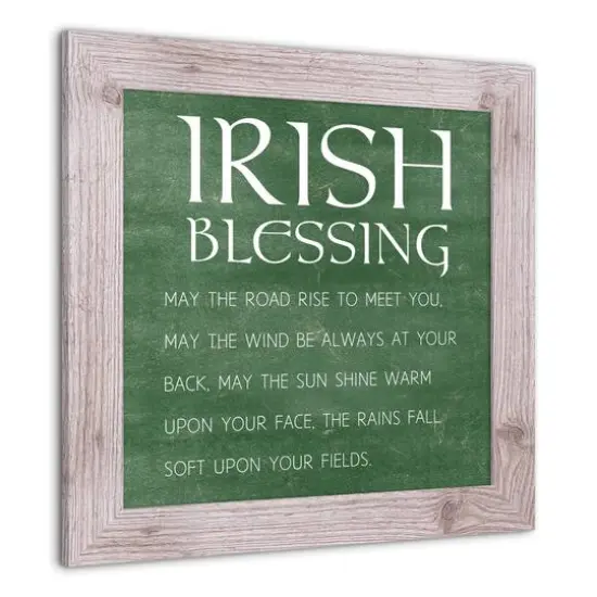 Irish Blessing Framed Print White {5}