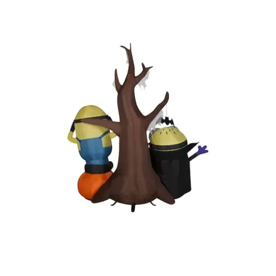 5.5ft. Airblown&reg; Inflatable Minions with Tree and Pumpkin {4}