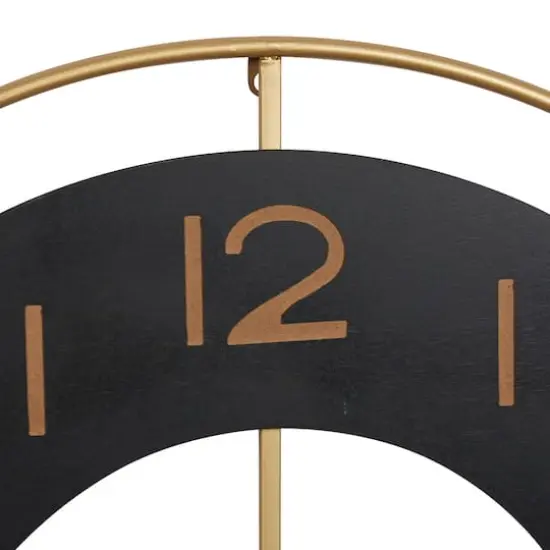 Gold Vintage Metal Wall Clock, 28" x 28" {4}