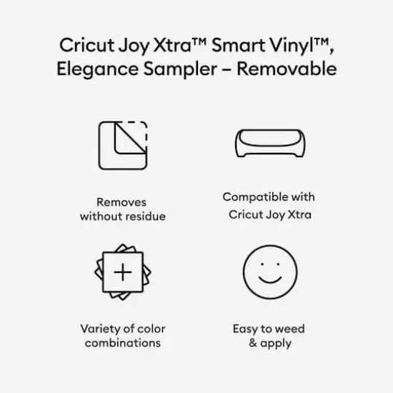 Cricut Joy Xtra™ Removable Smart Vinyl™ Elegance Sampler, 3ct. {4}