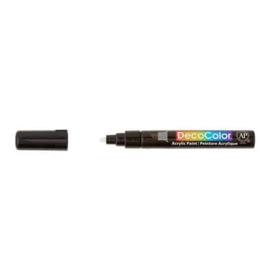 DecoColor&trade; Chisel Tip Acrylic Paint Marker Black {6}