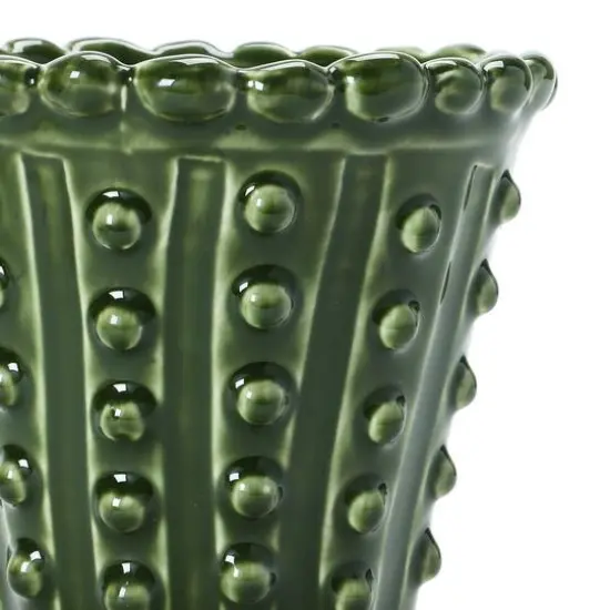Hello Honey&reg; Green Stoneware Hobnail Planter {6}