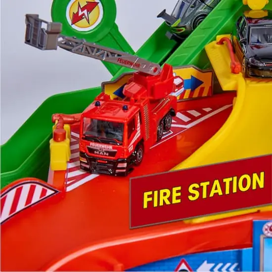 Dickie Toys Majorette Super City Garage Playset with 6 Die-Cast Cars {5}