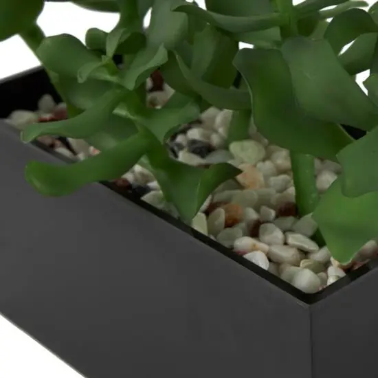 10" Green Foliage Artificial Plant with Black Pot {6}