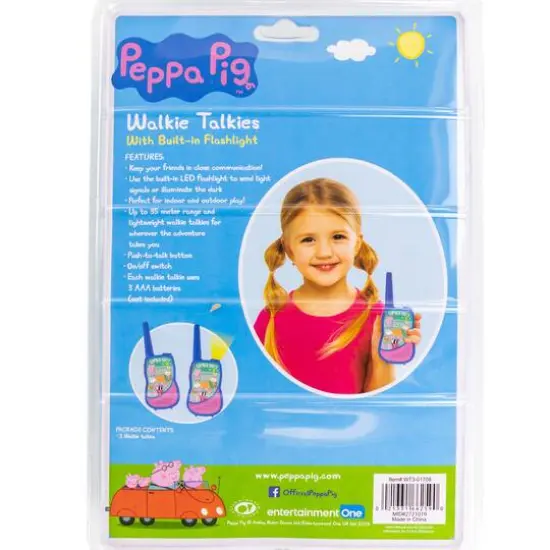 Peppa Pig Walkie Talkies with Built-in Flashlight {6}