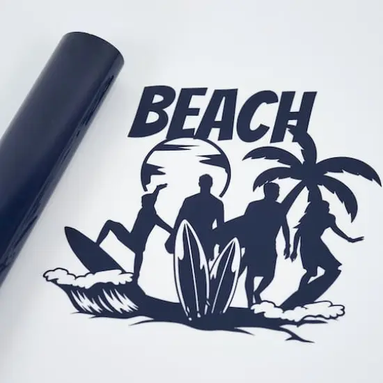 Stretch Heat Transfer Vinyl by Make Market&reg; Navy {4}