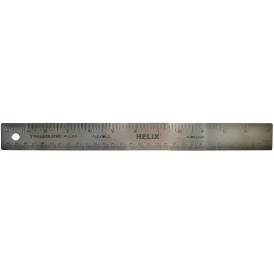 Helix&reg; Stainless Steel Ruler, 12" {1}