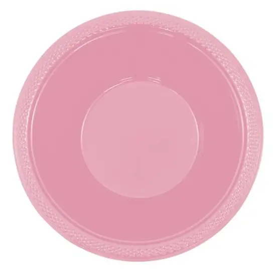 JAM Paper 7" Plastic Bowls, 20ct. Baby Pink {3}