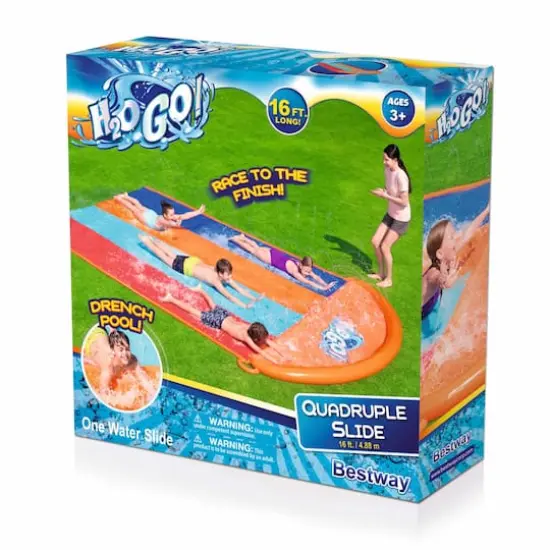 Bestway H2OGO! 16ft. Quadruple Water Slide {3}
