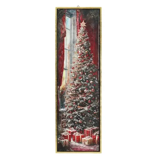 10.5" x 33" Cranberry Christmas Tree Wall D&eacute;cor by Ashland&reg; {1}