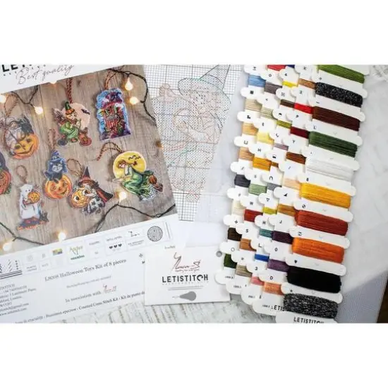 Letistitch Halloween Toys Plastic Canvas Counted Cross Stitch Kit {6}