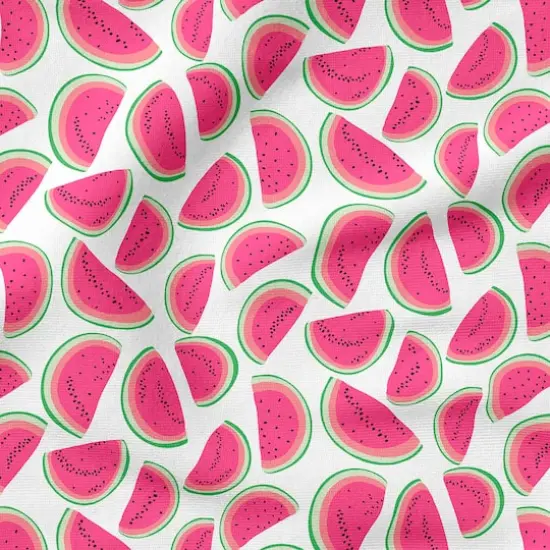 Fabric Editions White Watermelon Cotton Fabric {5}
