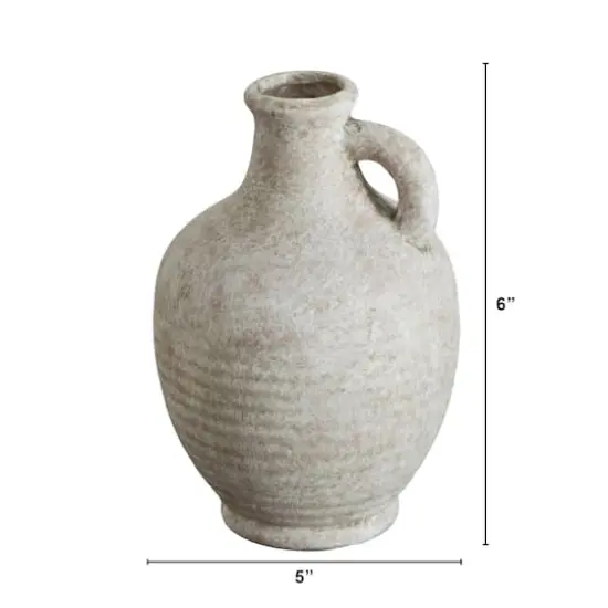 6in. Natural Ceramic Jug {3}