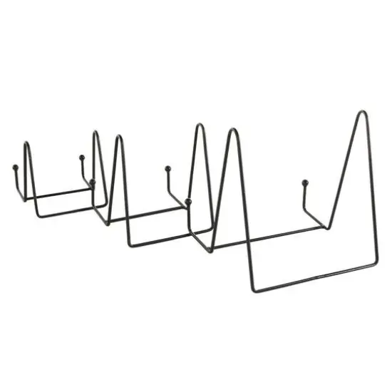 Black Metal Wide Triangle Display Easel Set {9}