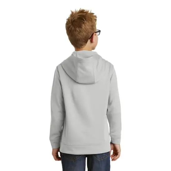 Port & Company® Youth Performance Fleece Pullover Hooded Sweatshirt Silver {6}