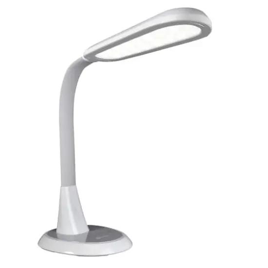 OttLite 27" White Wide Area Dimmable LED Table Lamp {1}