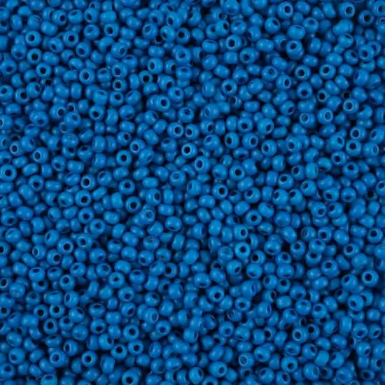 John Bead Terra Intensive 8/0 Czech Glass Seed Beads, 500g Blue Matte {1}