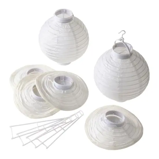 8" White Paper Lantern Set by Ashland&reg; {4}