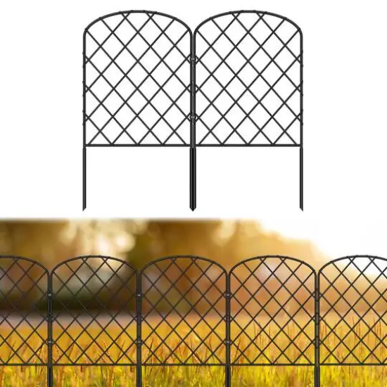 NEX&trade; Metal Rhombic Pet Guard & Garden Stake Fence, 25ct. {1}