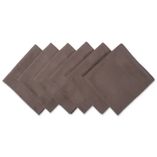 DII&reg; Oversized Napkin, 6ct. Dark Brown {1}