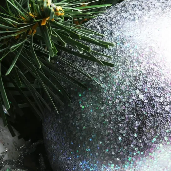 3ft. Pre-Lit Decorative Collection Ornament Artificial Christmas Tree, Clear Lights {5}