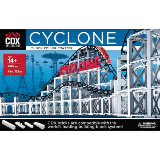 CDX Blocks Cyclone Roller Coaster Building Brick Set {3}