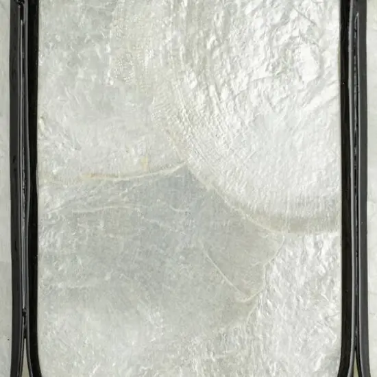 Hello Honey&reg; Black Finish Laminated Capiz Tiered Wall Sconce {7}