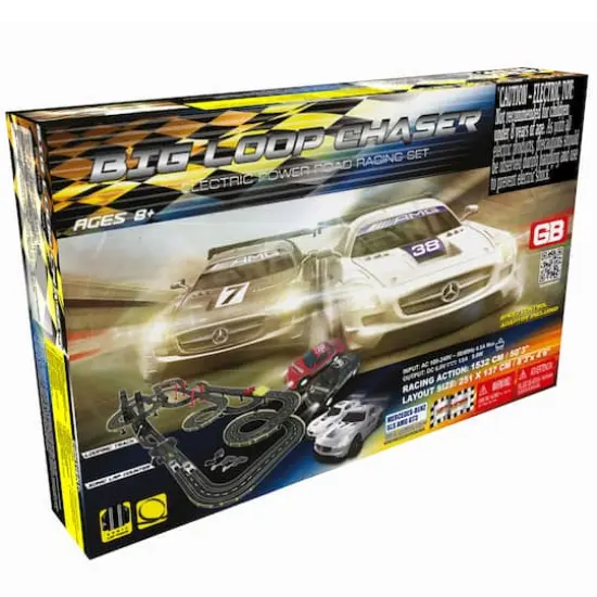 Golden Bright Big Loop Chaser Electric Powered Toy Road Racing Set {1}