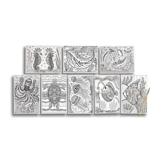 OOLY Hidden Colors Magic Ocean Magic Paint Sheets {4}