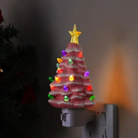 Pink Nostalgic Tree Nightlight {3}