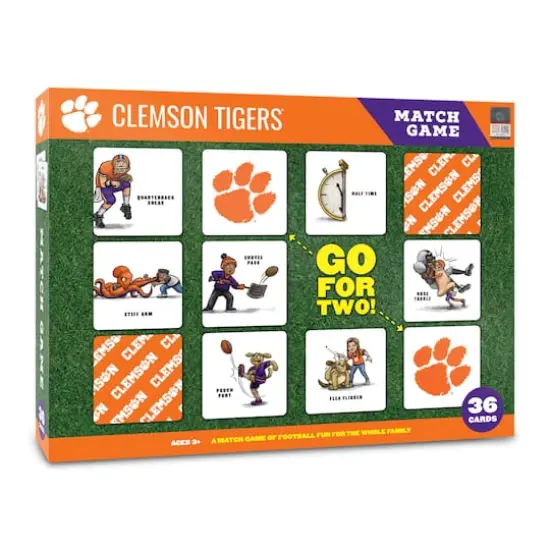 College Team Licensed Memory Match Game Clemson Tigers {1}