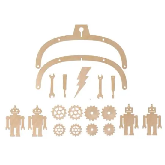Leisure Arts&reg; Robot Wood Mobile {3}