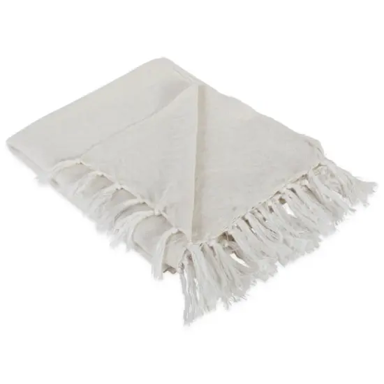 DII&reg; White Hexagon Throw {1}