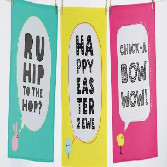 DII&reg; Easter Animals Dishtowels, 3ct. {9}