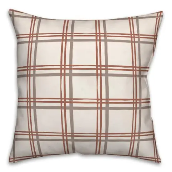 Holiday Plaid Throw Pillow {1}