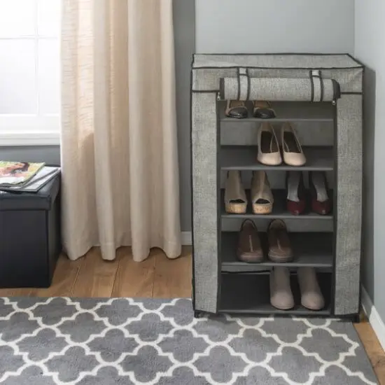 Simplify 5-Tier Shoe Organizer with Cover {6}