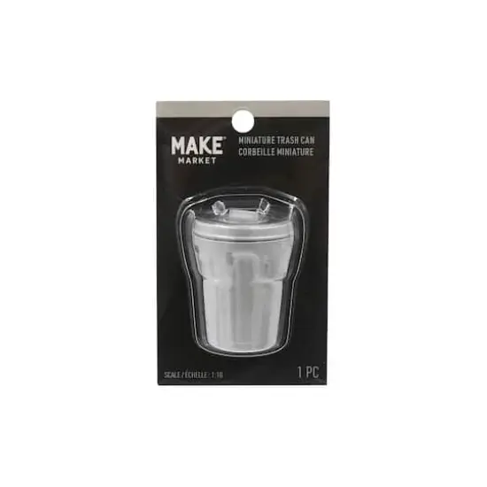 Mini Silver Trash Can by Make Market&reg; {1}