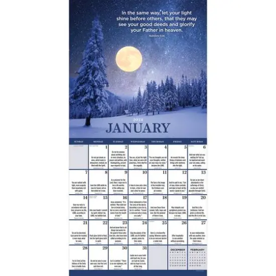 TF Publishing 2024 Daily Verse Wall Calendar {4}