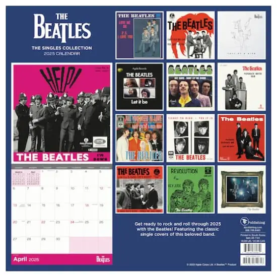 TF Publishing 2025 The Beatles: Albums & Artwork Wall Calendar {3}