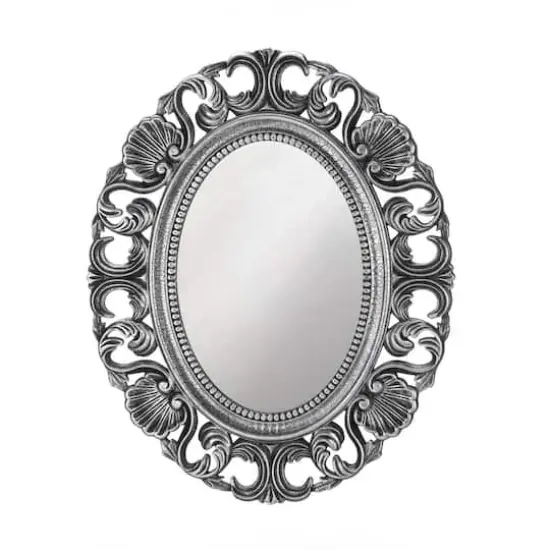 Silver Scallop Wall Mirror {1}