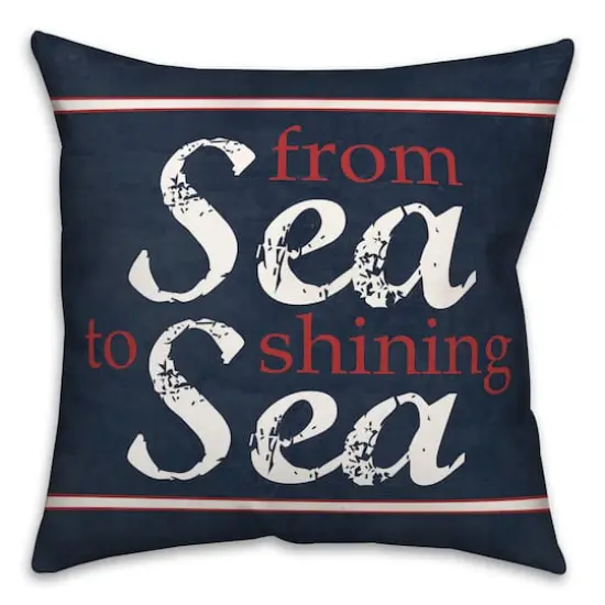 Sea To Shining Sea Throw Pillow {1}