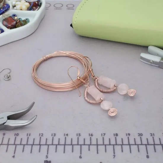 The Beadsmith® Wire Elements™ 21 Gauge Tarnish Resistant Half Round Soft Temper Wire, 4yd. Rose Gold {8}